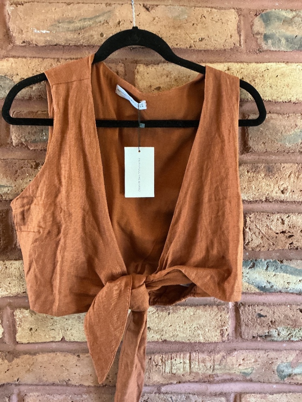 Faithful the Brand Linen Crop Top & Pant